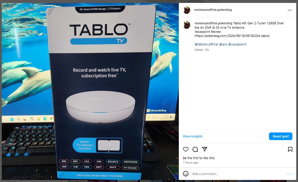 Tablo 4th Gen 2-Tuner 128GB Over the Air DVR & 35-mile TV Antenna