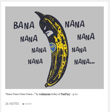 Bana. Nana. Nana. Nana. Batman T-Shirt