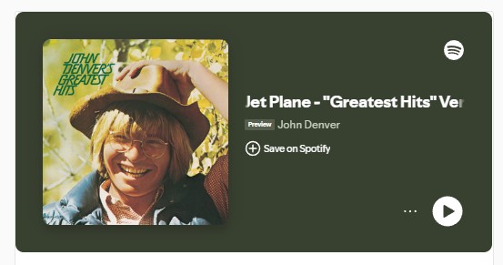 januaryseventeenth18 (Spotify, Leaving on a Jet Plane)