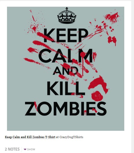 Keep Calm and Kill Zombies T-Shirt