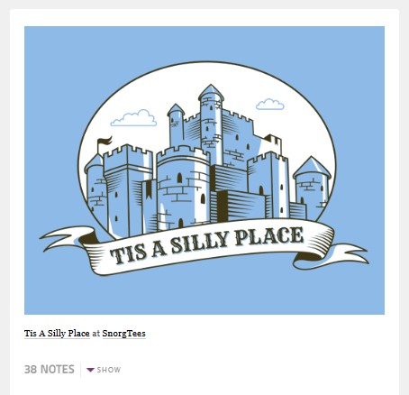 Camelot Tis’ A Silly Place T-Shirt