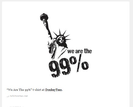 'We Are The 99%' T-Shirt tshirtvortex