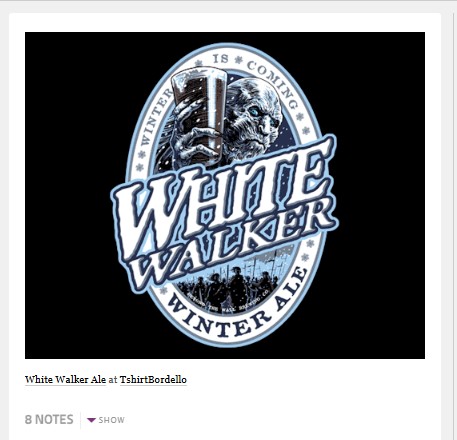 winter is coming white walker winter ale tshirt tshirtvortex