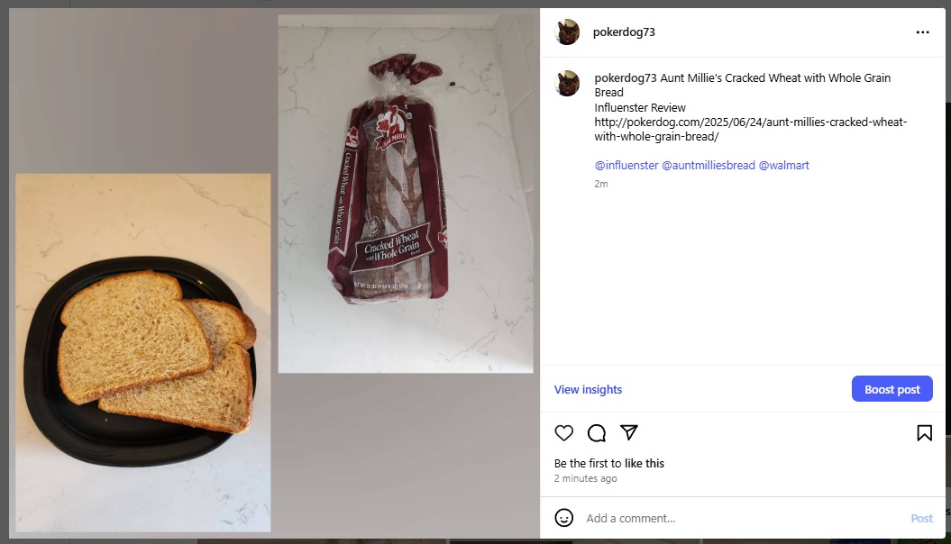 Aunt Millie’s Cracked Wheat with Whole Grain Bread