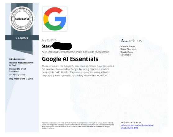 08 23 25 -coursera google ai essentials specialization
