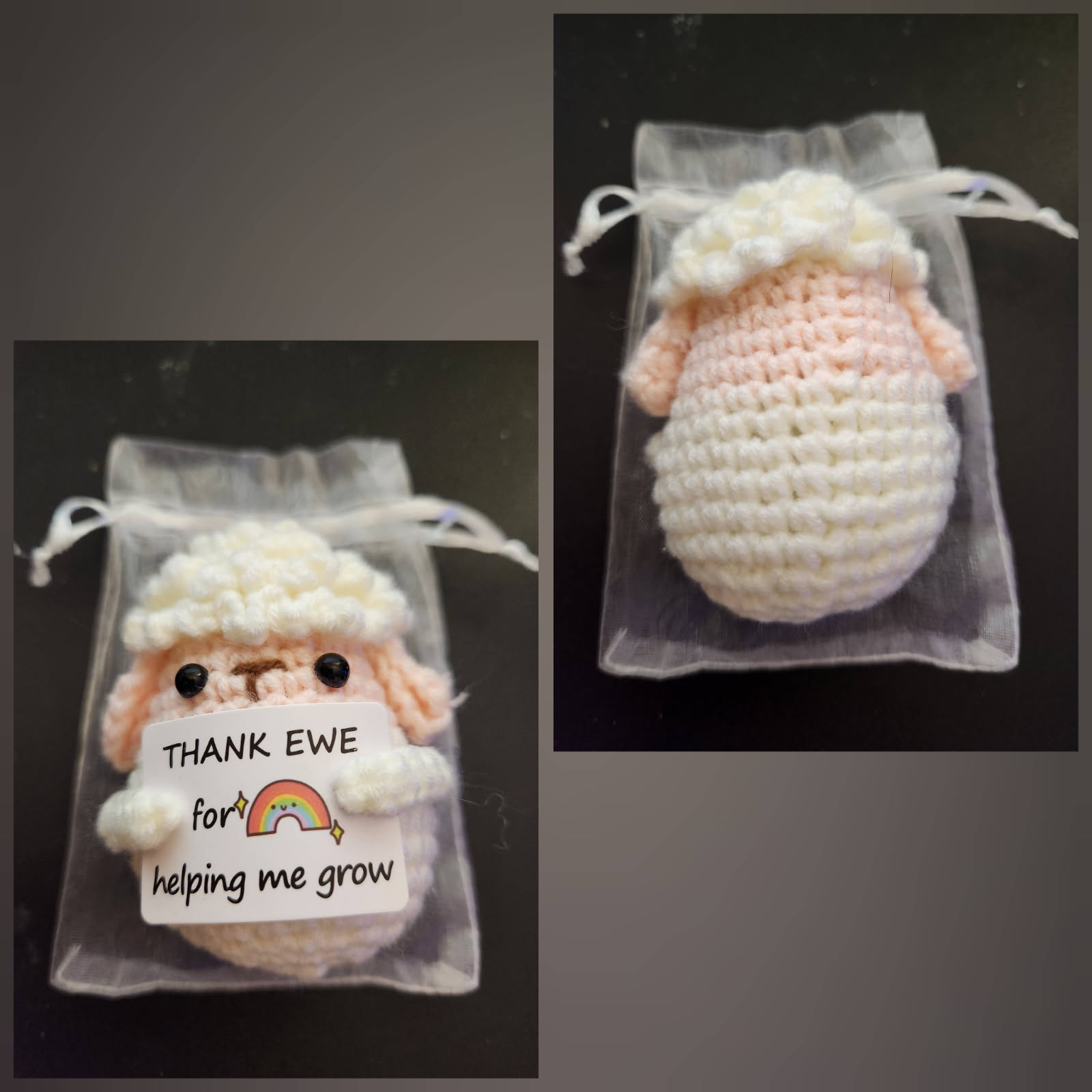 WULNATIBMER Compact Crochet Sheep Companion