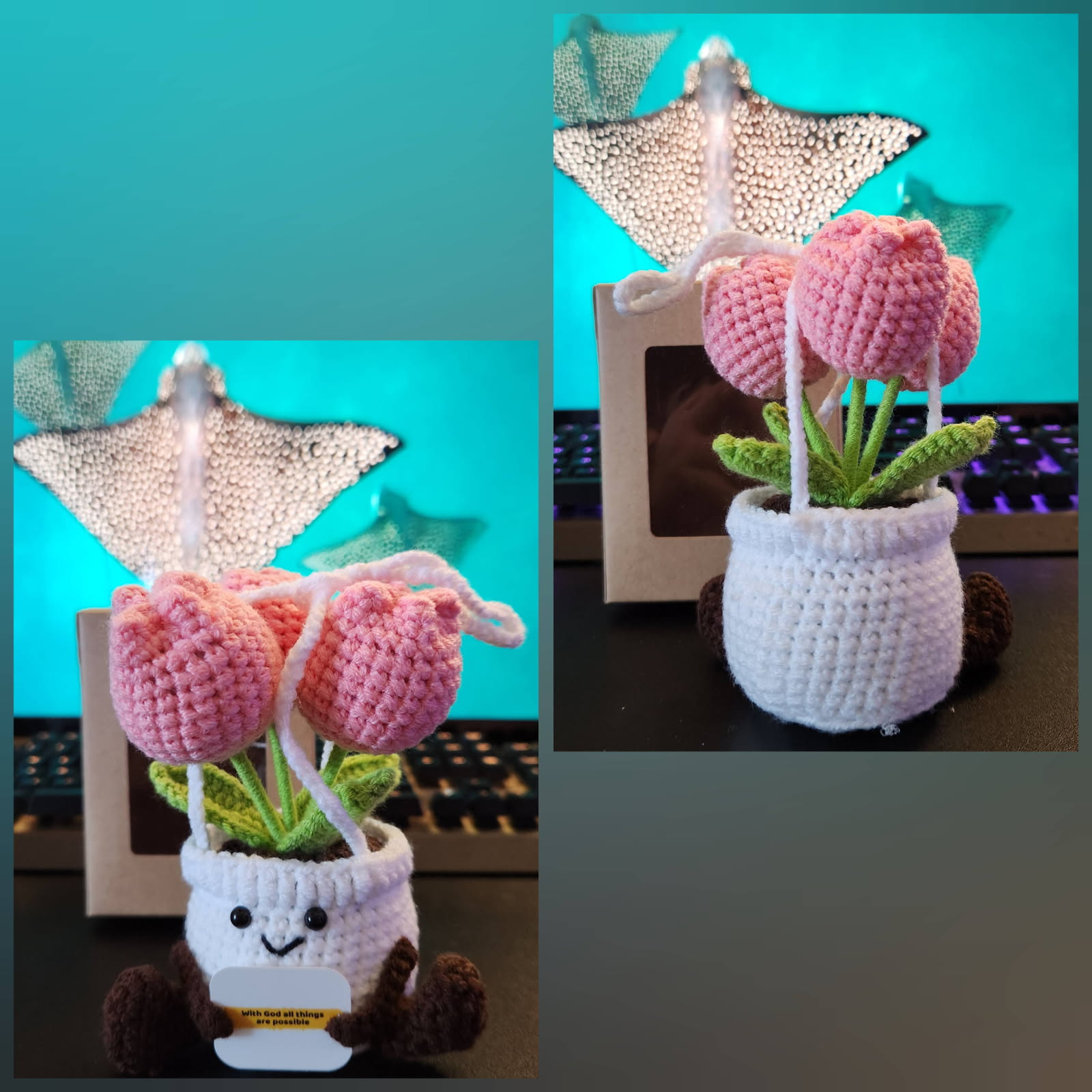 BAQDOVAVN Hanging Positive Tulip Crochet