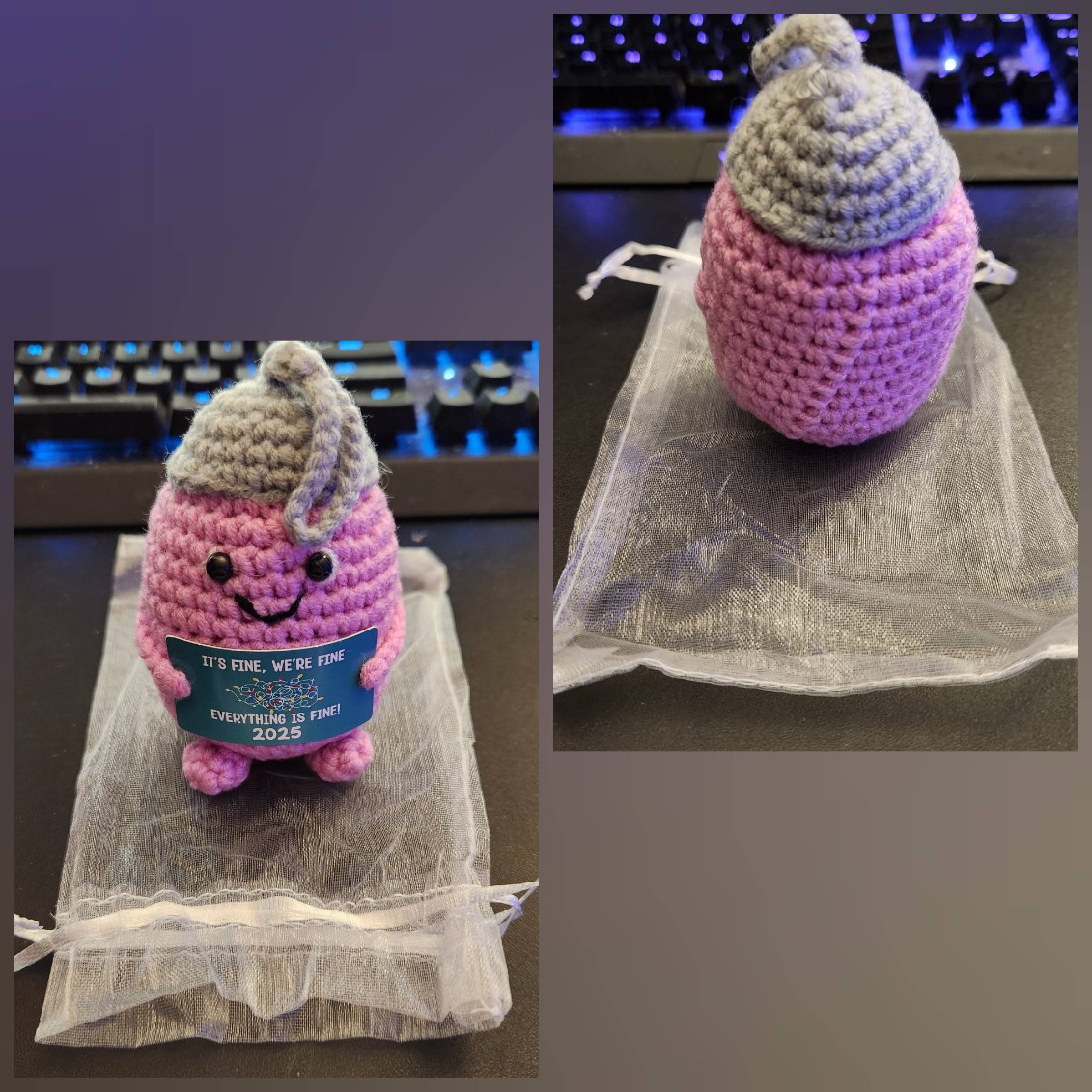 AVBODA Handmade Crochet Christmas Ornament 2025