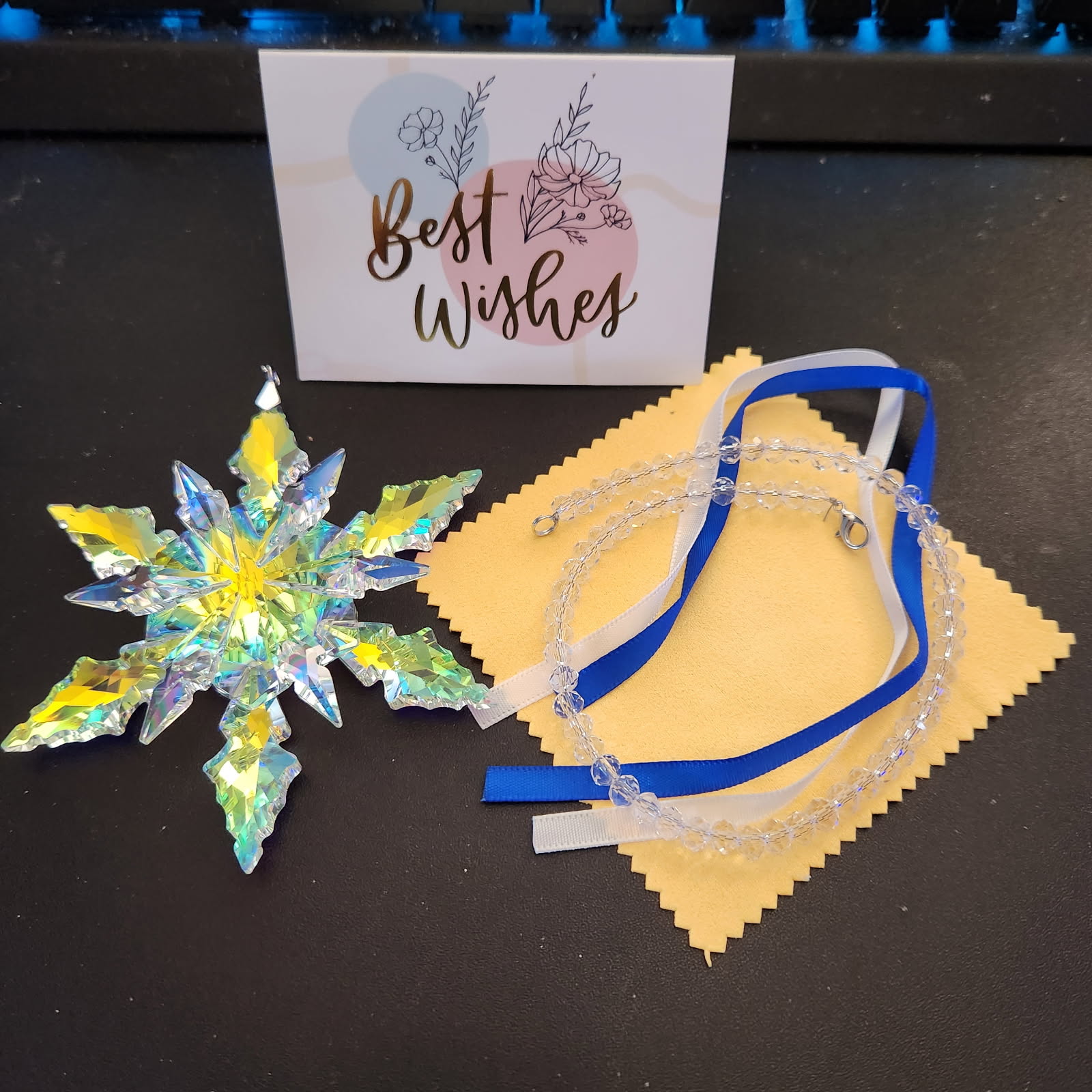Zerelys Luxury Crystal Christmas Snowflake Ornament