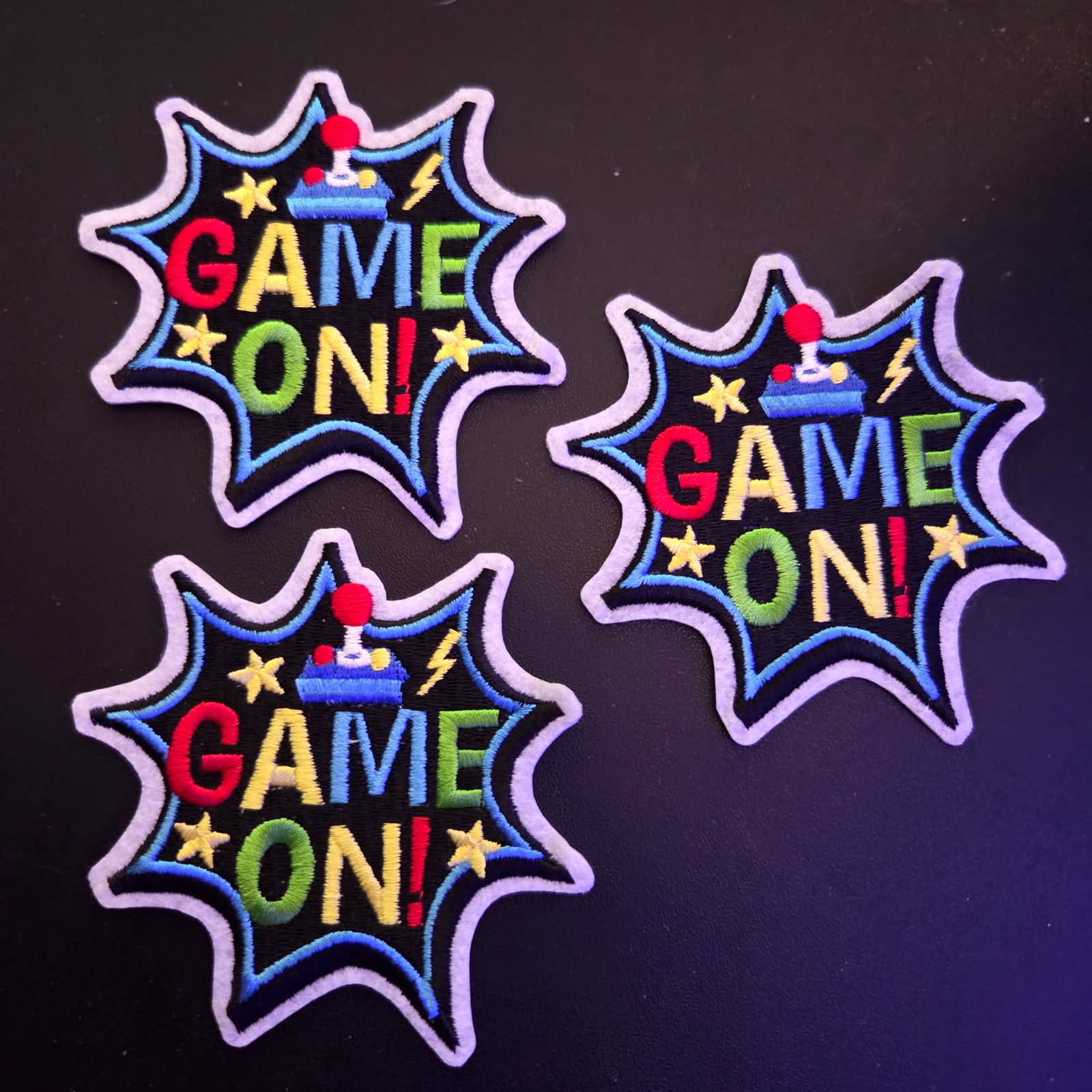 Xystrulkn Embroidered Appliques Game On Patches
