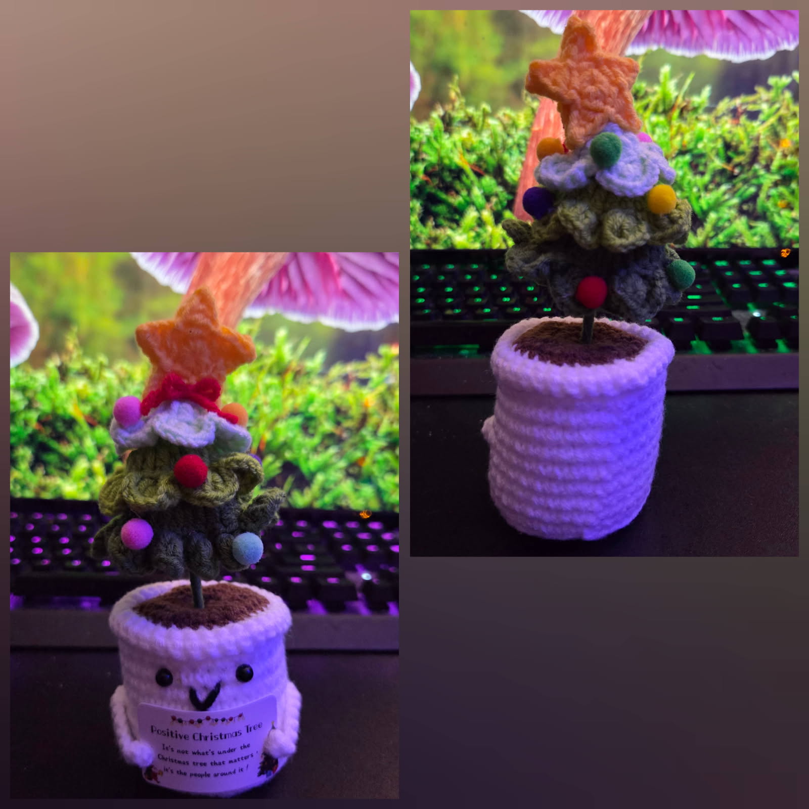 Heymirro Crochet Christmas Tree with Card