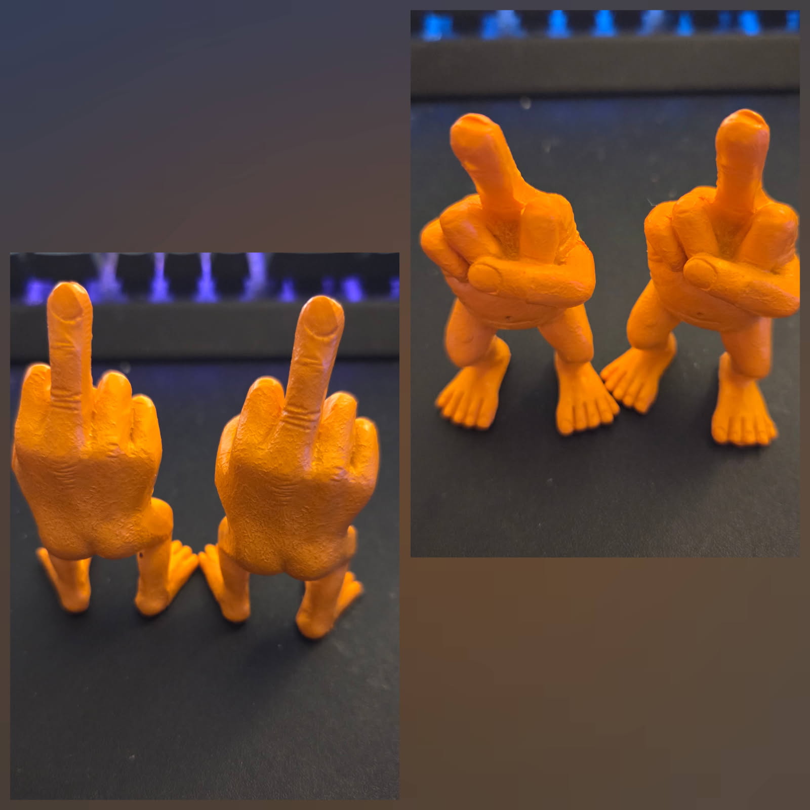 Geelin 2 Pcs Finger Figure with Legs