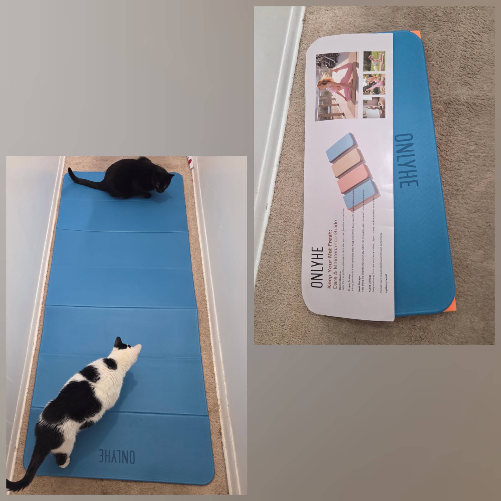 onlyhe Foldable Yoga Mat