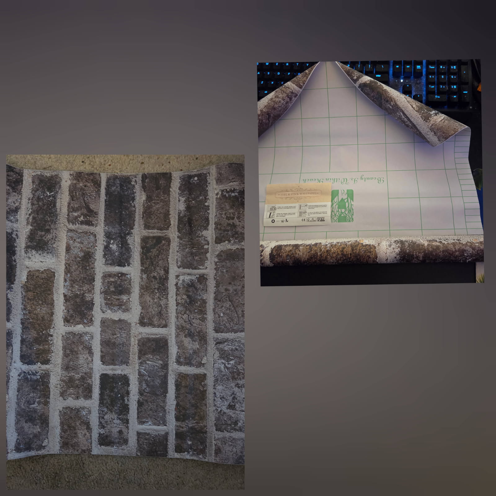 Fititem Brick Peel and Stick Contact paper