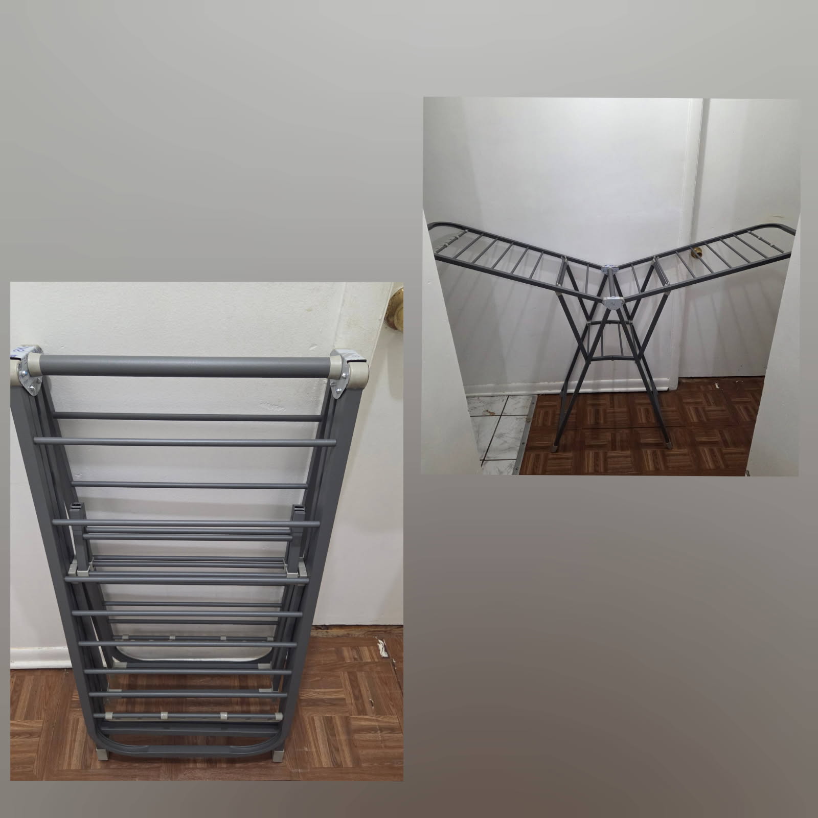 MIKEE Stainless Steel Foldable Laundry Drying Drying Rack
