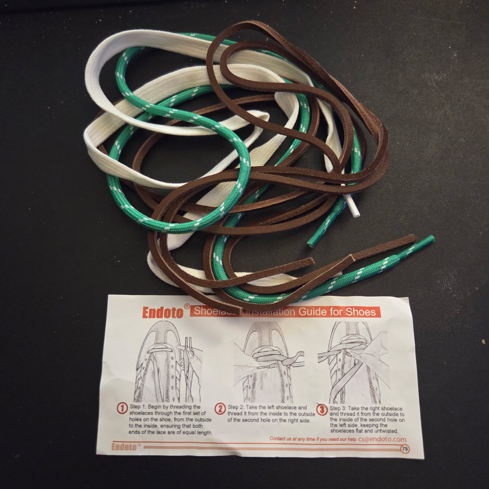 Endoto 4PCS Shoe Laces for Miu Miu Sneakers