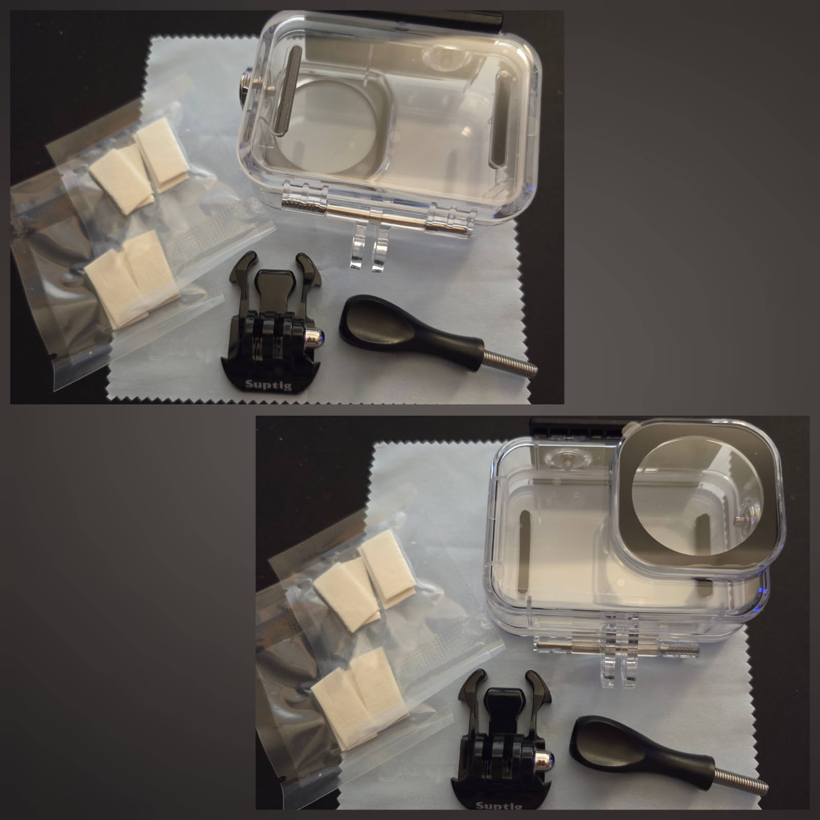 Suptig Waterproof Case, Underwater Housing for DJI Action 6 Camera 60M/196FT