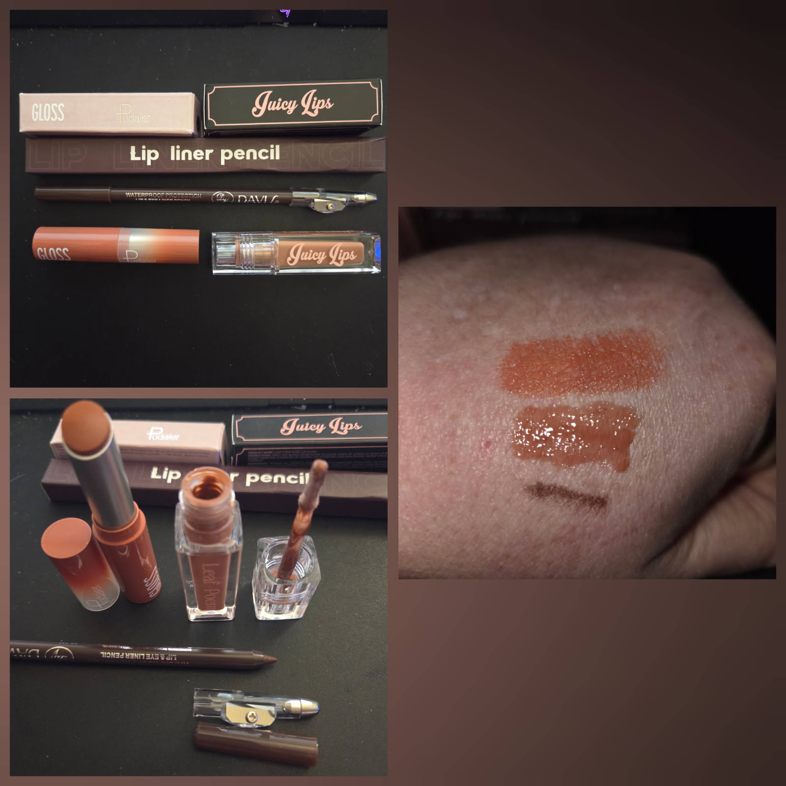 Noerrors 3Pcs Lip Combo Set, Nude Pink