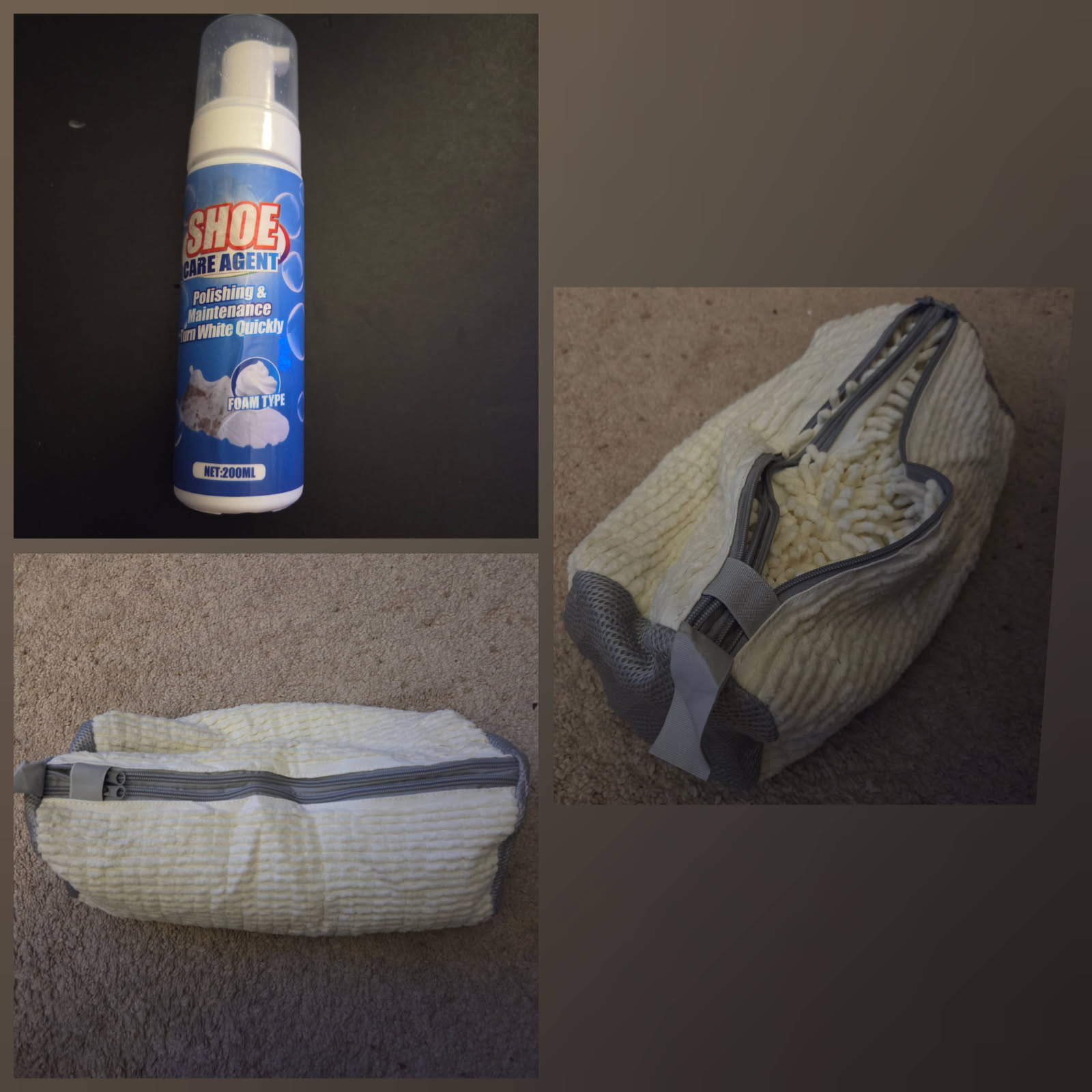 Hyefiomo Double Compartment Shoe Washing Machine Bag