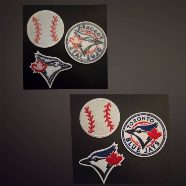 Oulores 3 Psc Toronto Blue Jays Iron On Patches