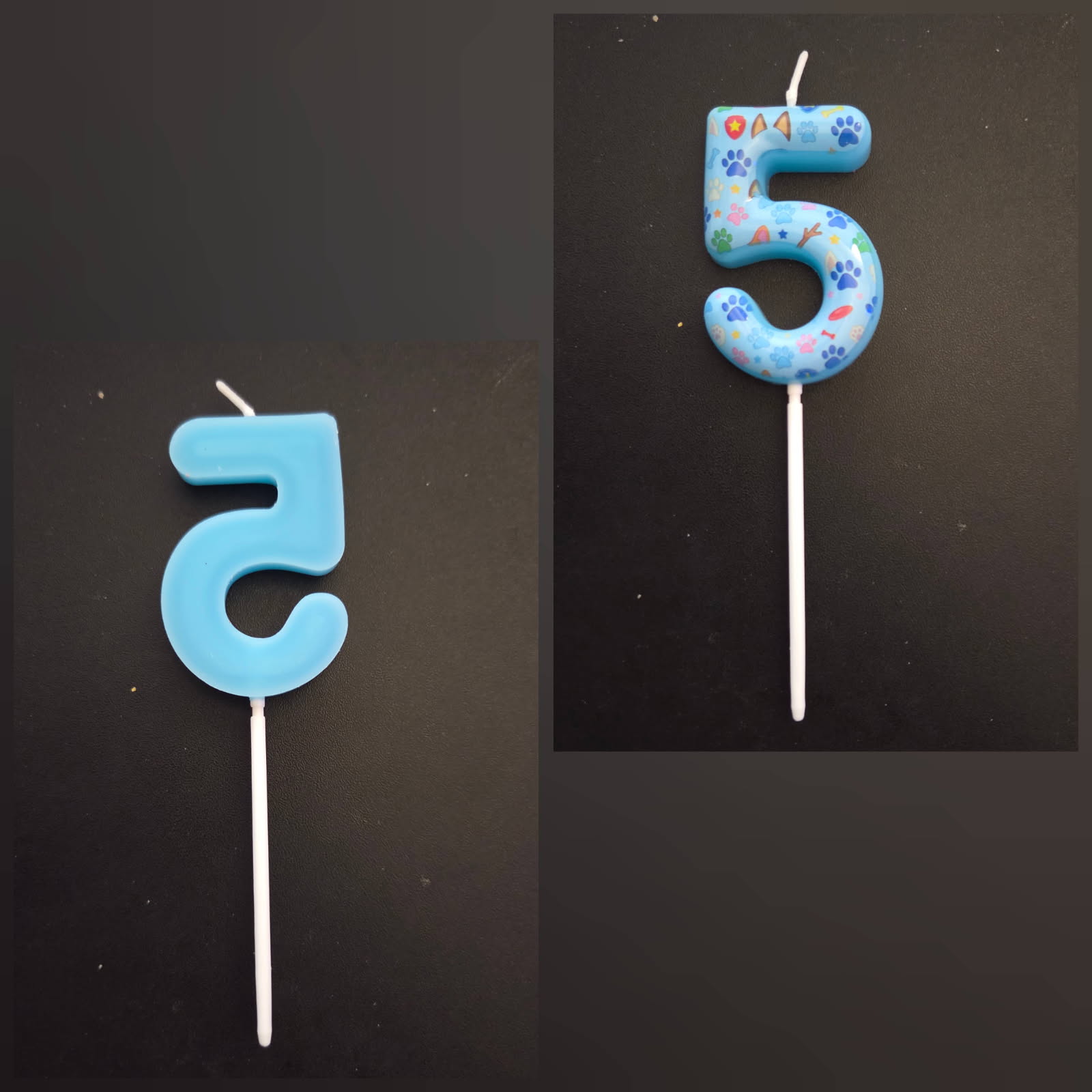 QUANZHOU SOULMAN TRADE CO.,LTD Blue Dog Birthday Candle Number 5