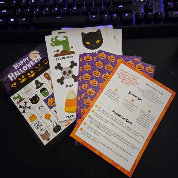 Joyousa 30 Player Halloween Bingo Game
