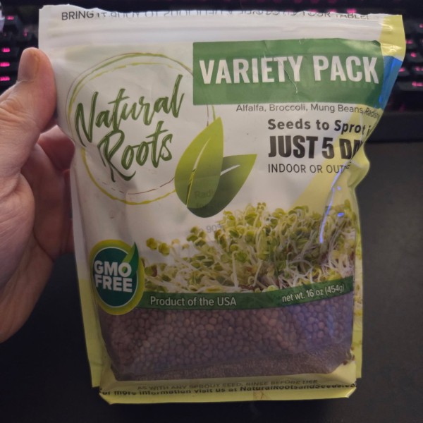NATURAL ROOTS Salad Mix Sprouting Seeds